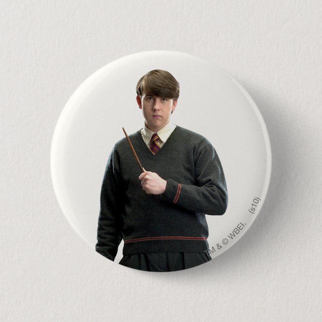 Neville Longbottom Crossed Arms 6 Cm Round Badge (Front)