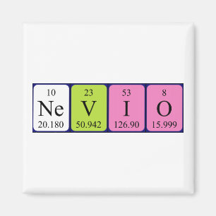 Nevio periodic table name magnet