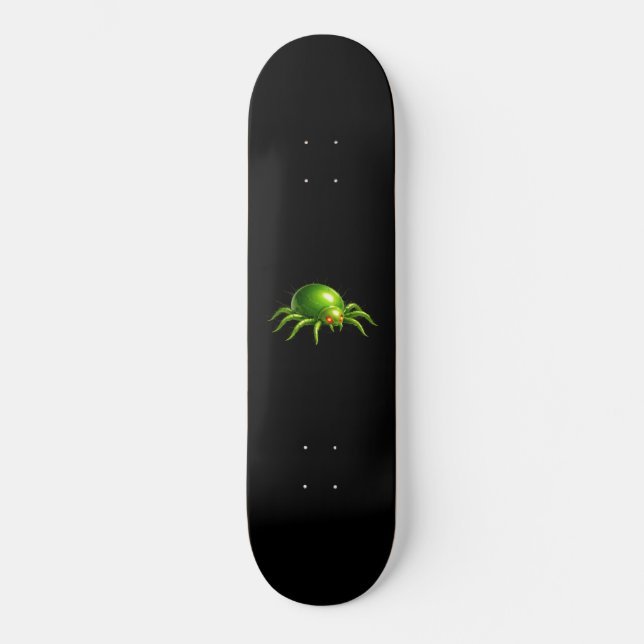 Nevoy Ryder Green Mite Logo Skateboard (Front)