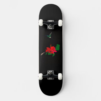 Nevoy Ryder Hibiscus Flower & Hummingbird Board Skateboard