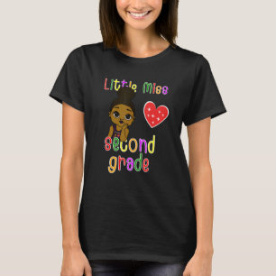 New 2nd Grader Cute Black Girl With Afro LITTLE MI T-Shirt