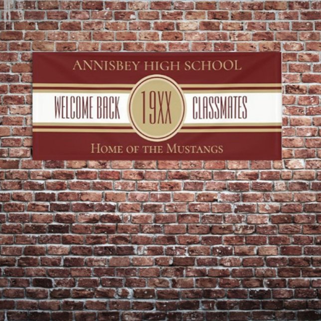 NEW! 6 Foot Class Reunion Welcome Banner (Creator Uploaded)