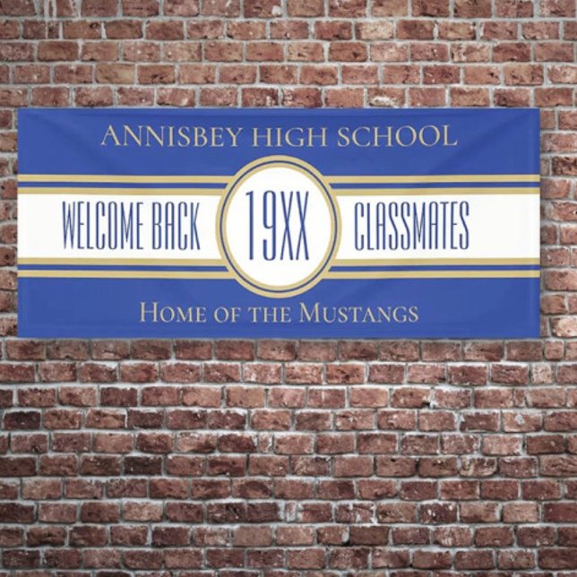 NEW! 6 Foot Class Reunion Welcome Banner (Creator Uploaded)