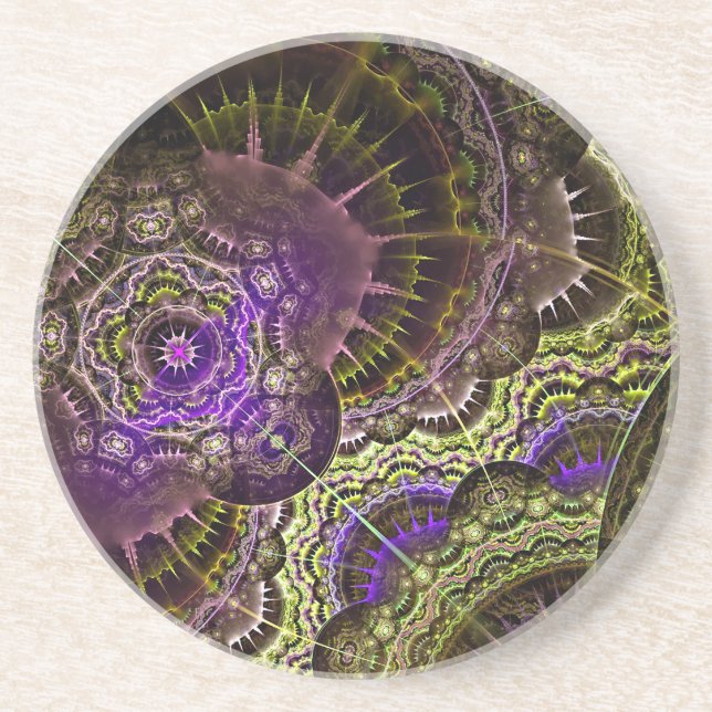 New Abstract Art Acrylic Print Coaster (Front)