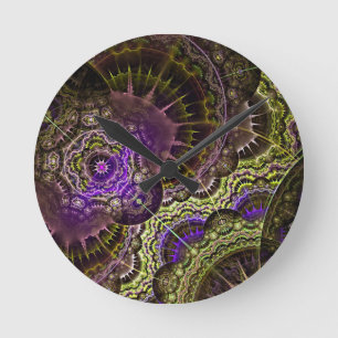 New Abstract Art Acrylic Print Round Clock