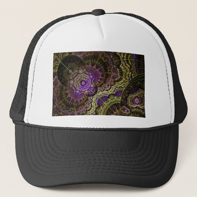 New Abstract Art Acrylic Print Trucker Hat (Front)