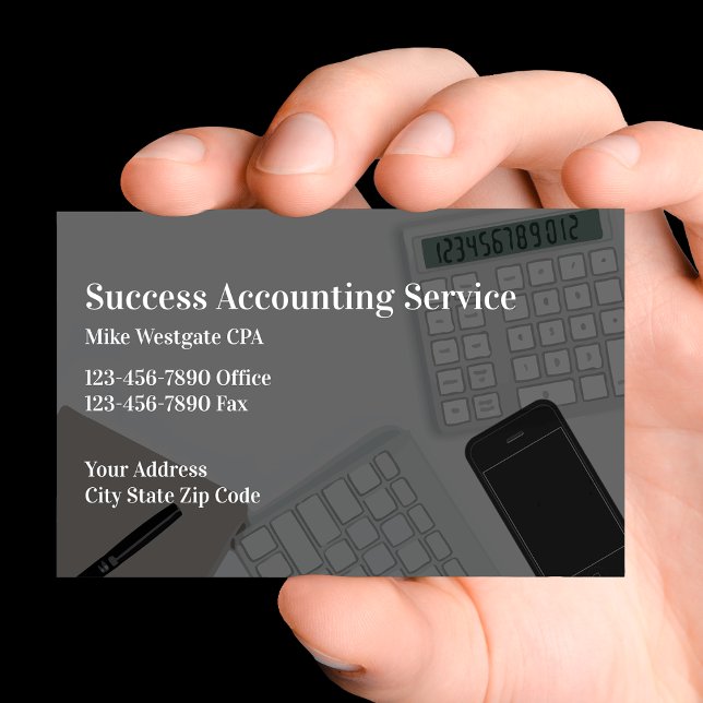 New Accountant Service Business Cards (Creator Uploaded)
