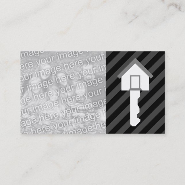 NEW ADDRESS annoucement home key Business Card (Front)