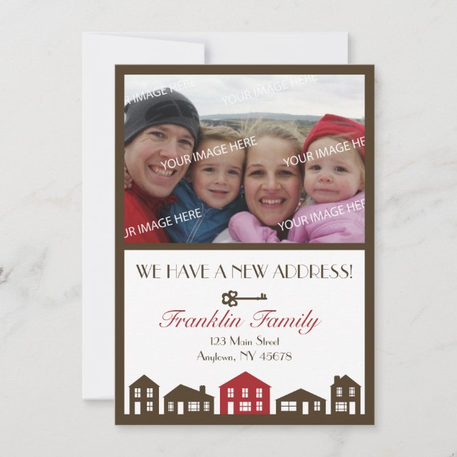 New Address Announcement Card (Front)