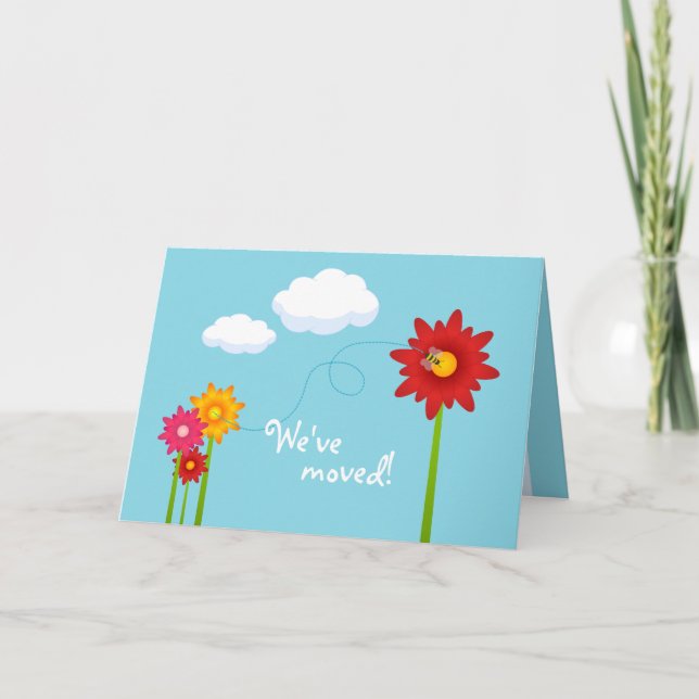 New Address announcement card (Front)