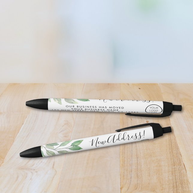 New Address Business Logo  Black Ink Pen (Creator Uploaded)