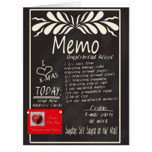 New Address Chalkboard Christmas Card