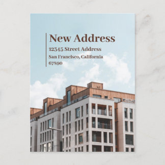 New Address Change of Address Moving Announcement  Postcard