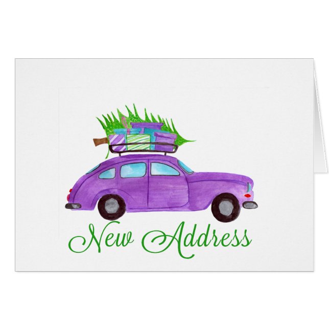 New address Classic Christmas Car (Front Horizontal)