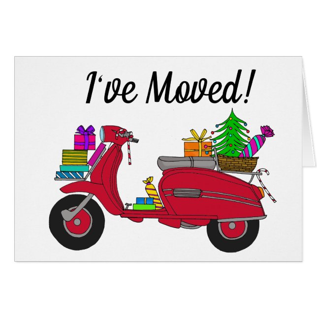 New address Classic Christmas Scooter (Front Horizontal)