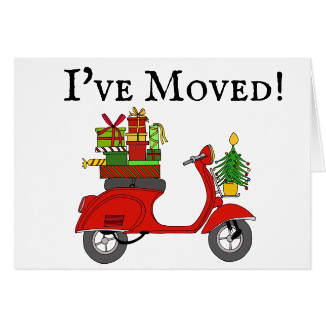 New address Classic Christmas Scooter (Front Horizontal)