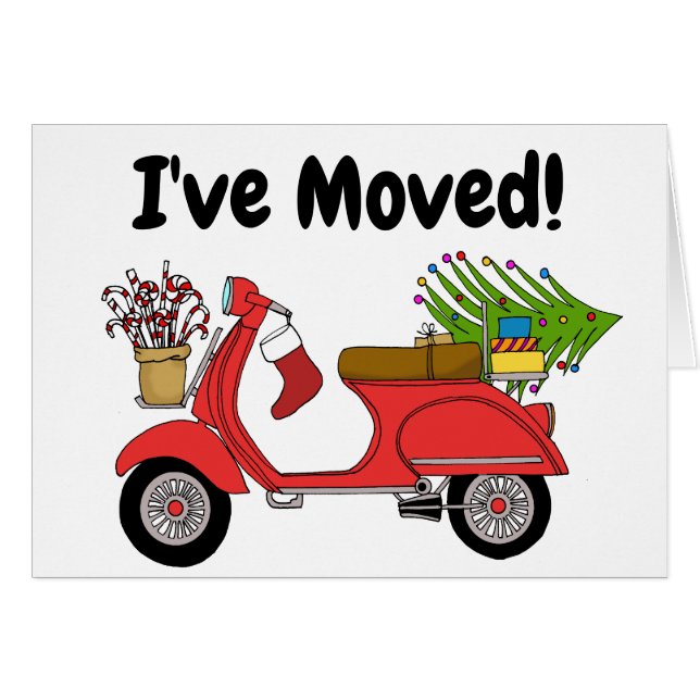 New address Classic Christmas Scooter (Front Horizontal)