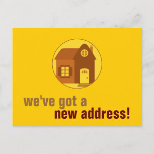 New Address : Customisable Announcement Postcard