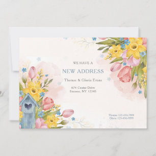 New Address Floral Announcement