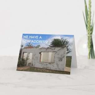 New Address Funny We Have Moved Announcement