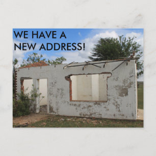 New Address Funny We Have Moved Announcement Postcard