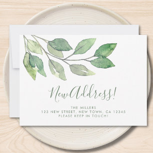 New Address Greenery Moving Announcement