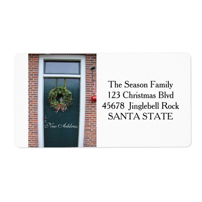 New Address Holiday Label (Front)