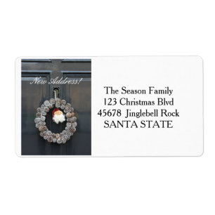 New Address Holiday Label