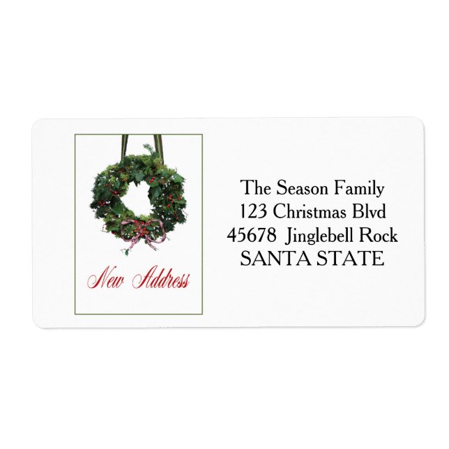 New Address Holiday Label (Front)