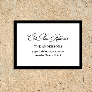 New Address Insert   Classic Luxe Calligraphy