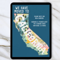 NEW ADDRESS Moved to California State Map
