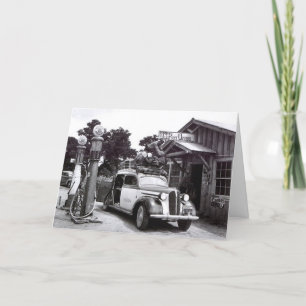 New Address Moved Vintage Packed Car Mailing Store Card