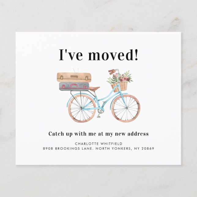 New Address Moving Announcement Card (Front)