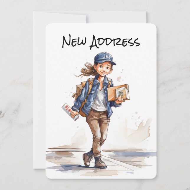 New Address Moving Announcement Cards (Front)