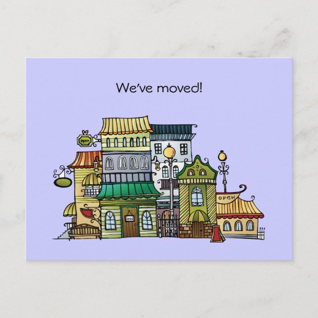 New Address Moving Announcement Postcard (Front)