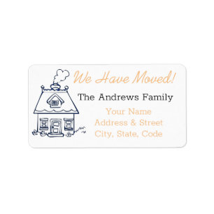 New Address Moving Announcement Stickers