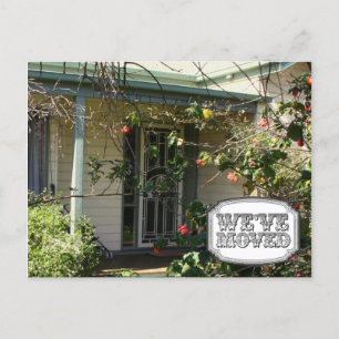 New Address Moving House Home Photo Postcard