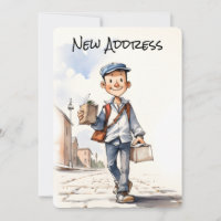 New Address New Home Moving Announcement