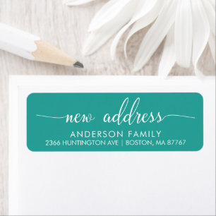 New Address Return AddressLabel Label