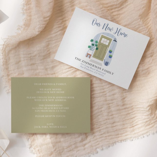 New Address Watercolor Door Moving Announcement (Creator Uploaded)