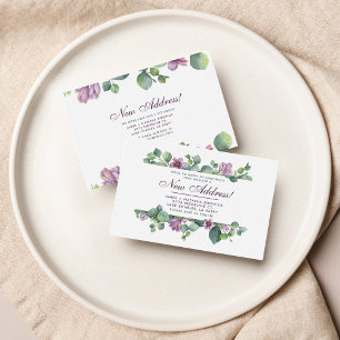 New Address We’ve Moved Botanical Eucalyptus Card