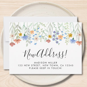 New Address Wildflowers Moving  Announcement
