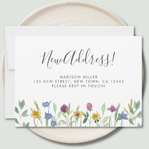New Address Wildflowers Moving Announcement
