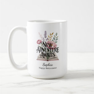 New Adventure Awaits Retirement Personalised Coffee Mug