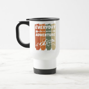 New adventure hiking lovers gift retro mountain travel mug
