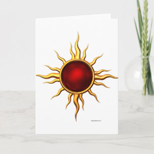 New Age Astral Star: Ruby Sun Card
