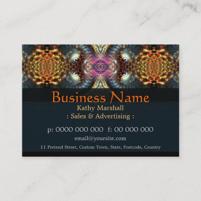 New Age Fantasy Art Business card (Front)