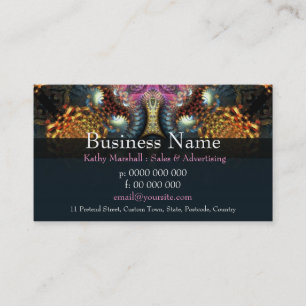 New Age Fractal Grande Business cards