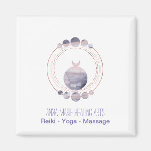 New Age Rose Gold Sacred Geometry Magnet