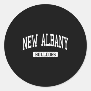 New Albany High School Hs New Albany In Varsity Sr Classic Round Sticker